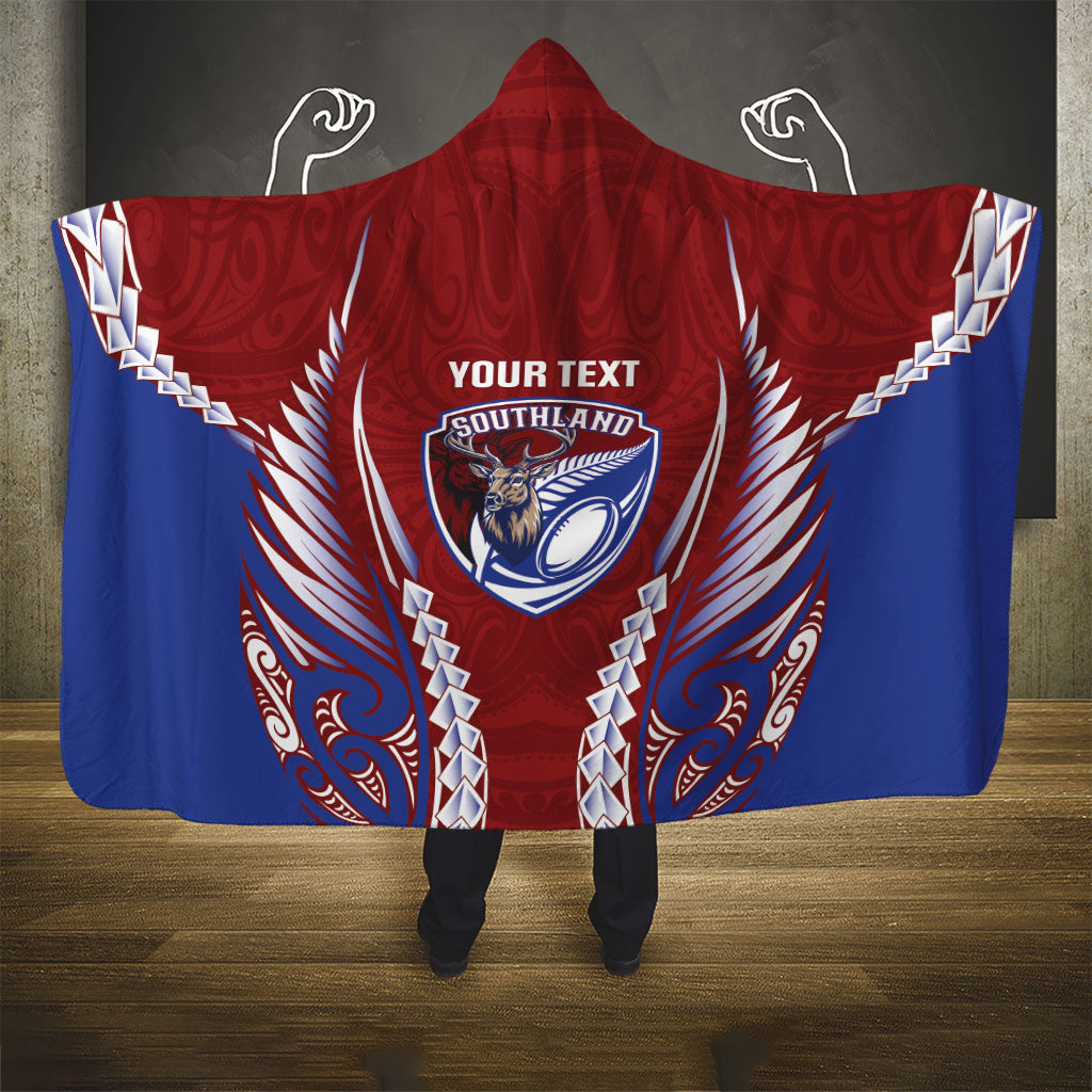 Southland 2026 Rugby Custom Hooded Blanket NZ Maori Silver Fern