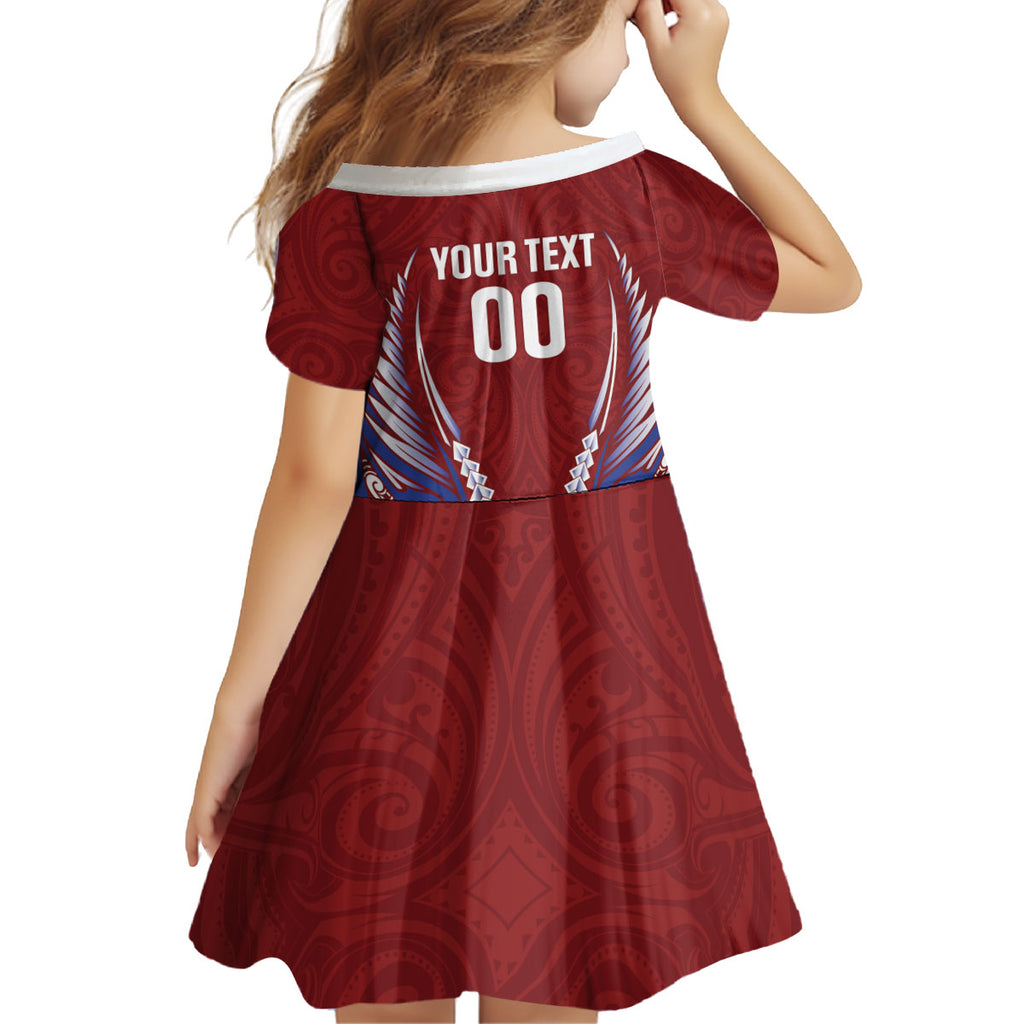 Southland 2026 Rugby Custom Kid Short Sleeve Dress NZ Maori Silver Fern
