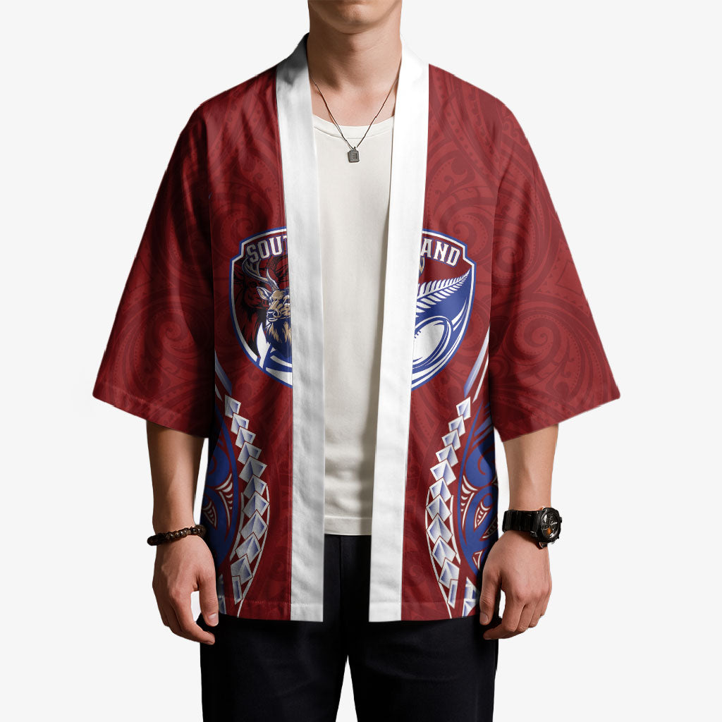 Southland 2026 Rugby Custom Kimono NZ Maori Silver Fern