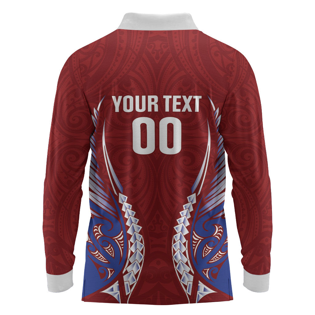 Southland 2026 Rugby Custom Long Sleeve Polo Shirt NZ Maori Silver Fern