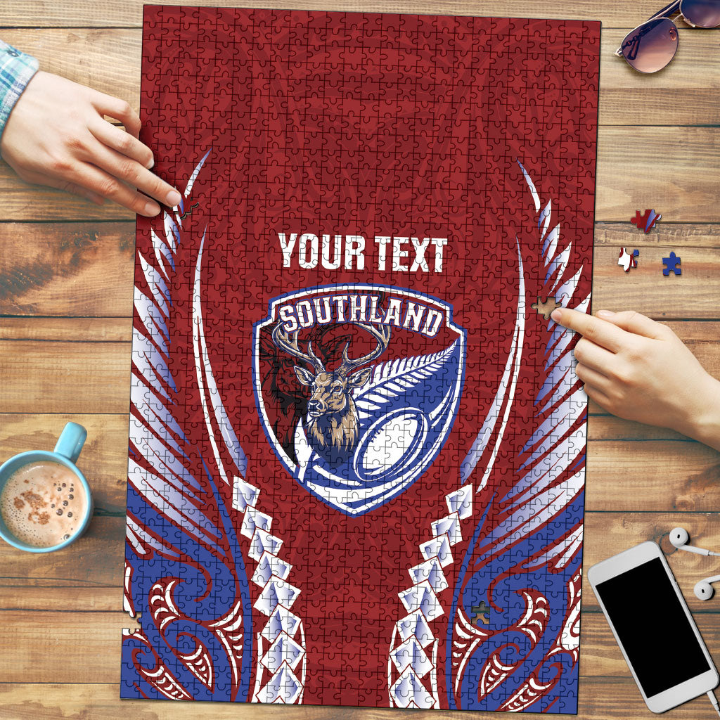 Southland 2026 Rugby Custom Puzzle NZ Maori Silver Fern