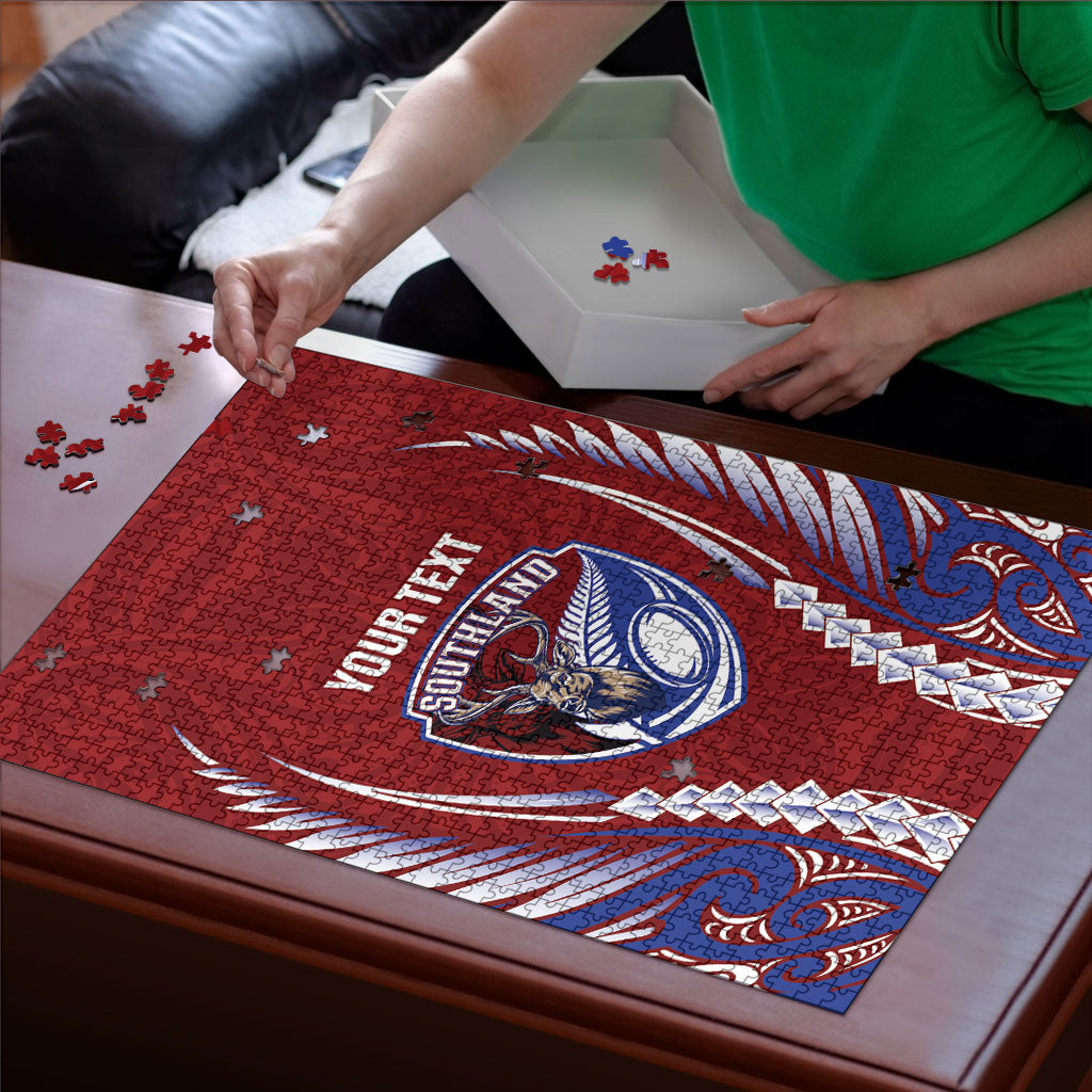 Southland 2026 Rugby Custom Puzzle NZ Maori Silver Fern