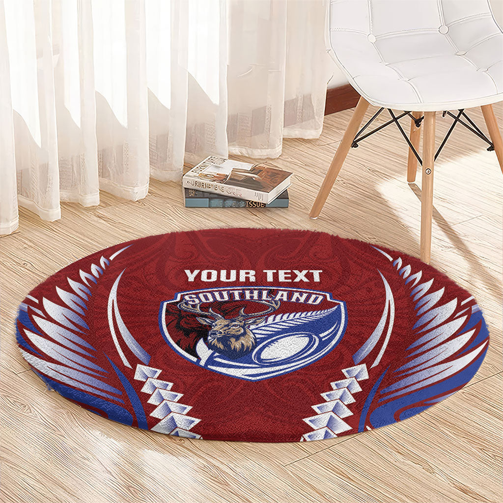 Southland 2026 Rugby Custom Round Carpet NZ Maori Silver Fern