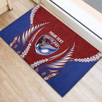 Southland 2026 Rugby Custom Rubber Doormat NZ Maori Silver Fern