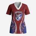 Southland 2026 Rugby Custom Scrub Top NZ Maori Silver Fern