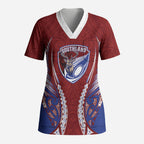 Southland 2026 Rugby Custom Scrub Top NZ Maori Silver Fern