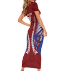 Southland 2026 Rugby Custom Short Sleeve Bodycon Dress NZ Maori Silver Fern