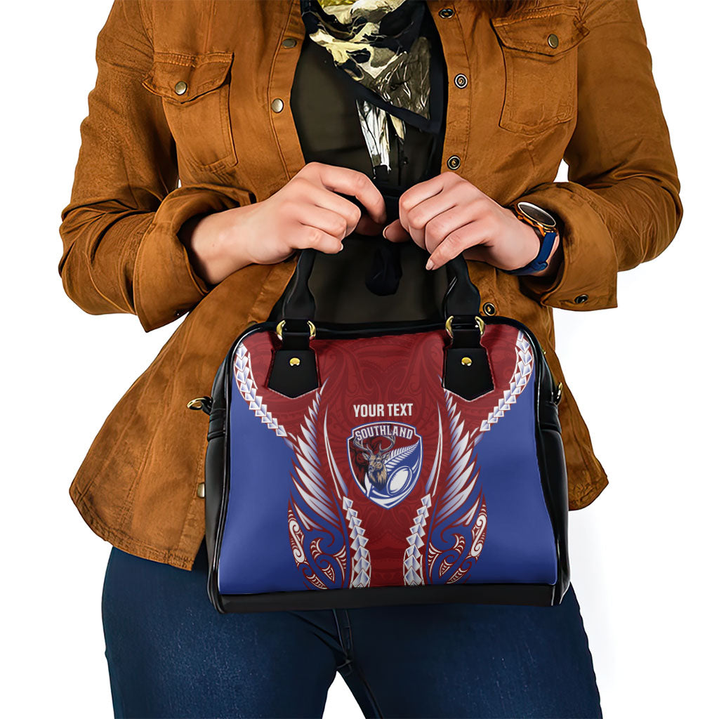 Southland 2026 Rugby Custom Shoulder Handbag NZ Maori Silver Fern