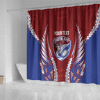 Southland 2026 Rugby Custom Shower Curtain NZ Maori Silver Fern