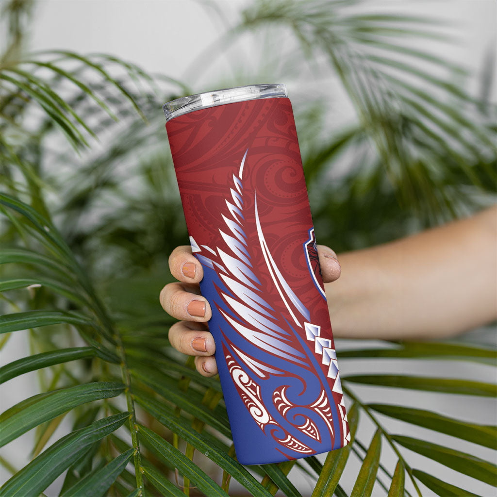 Southland 2026 Rugby Custom Skinny Tumbler NZ Maori Silver Fern