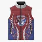 Southland 2026 Rugby Custom Sleeveless Puffer Jacket NZ Maori Silver Fern