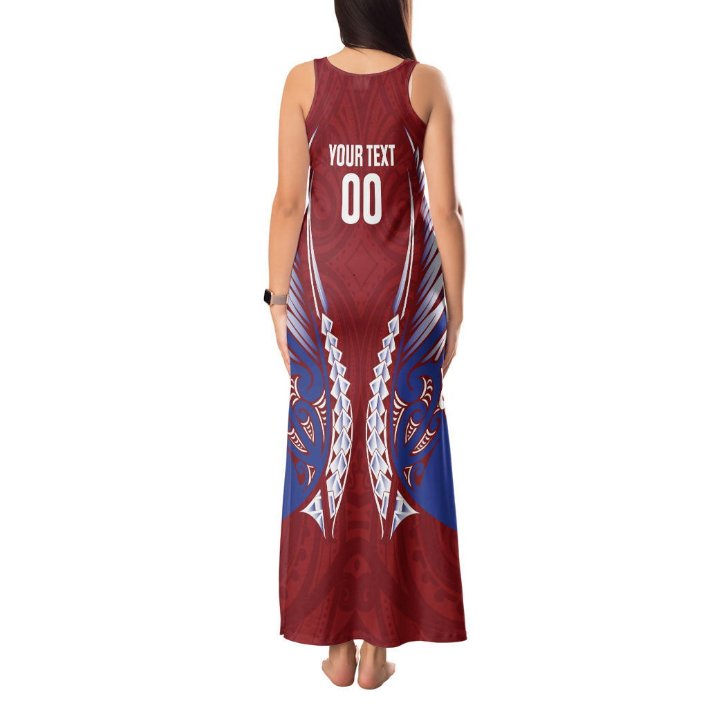 Southland 2026 Rugby Custom Tank Maxi Dress NZ Maori Silver Fern