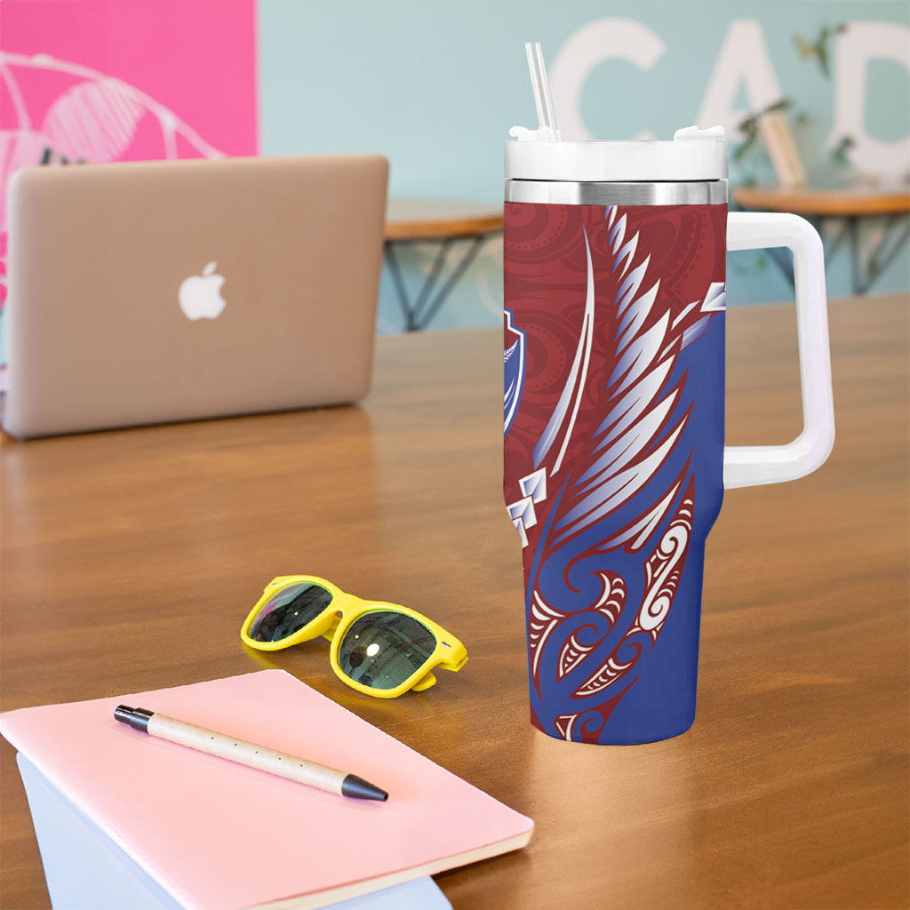 Southland 2026 Rugby Custom Tumbler With Handle NZ Maori Silver Fern