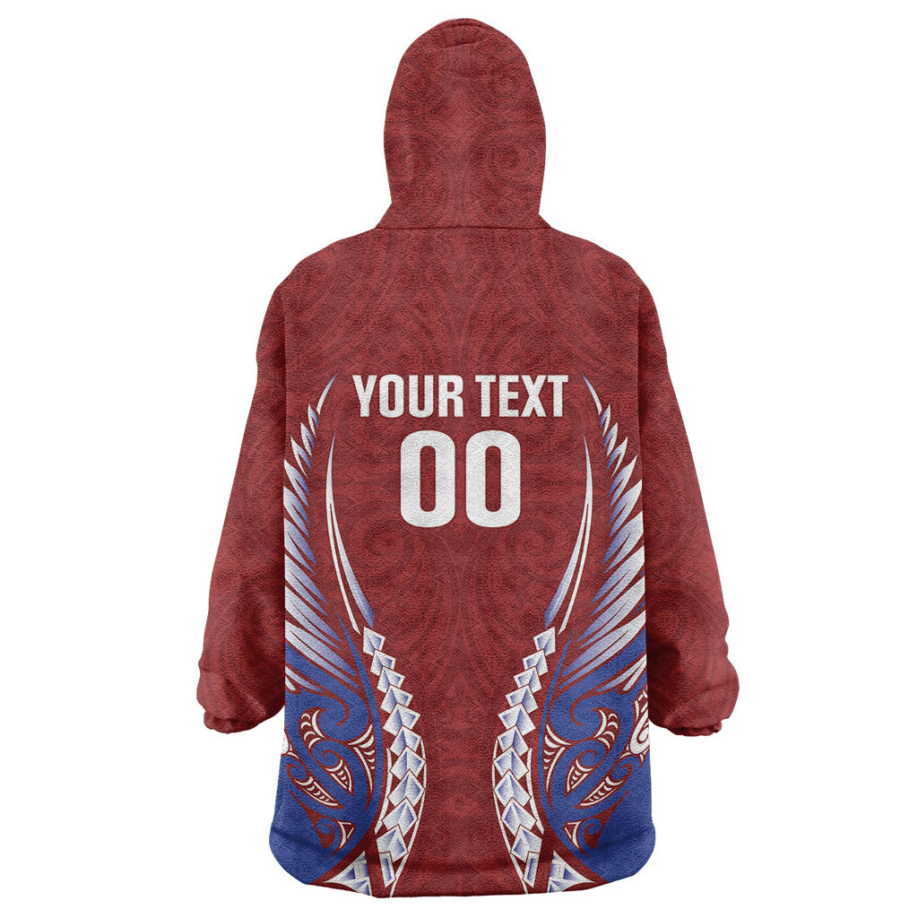 Southland 2026 Rugby Custom Wearable Blanket Hoodie NZ Maori Silver Fern