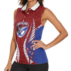 Southland 2026 Rugby Custom Women Sleeveless Polo Shirt NZ Maori Silver Fern