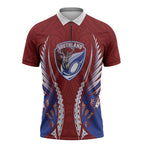 Southland 2026 Rugby Custom Zipper Polo Shirt NZ Maori Silver Fern