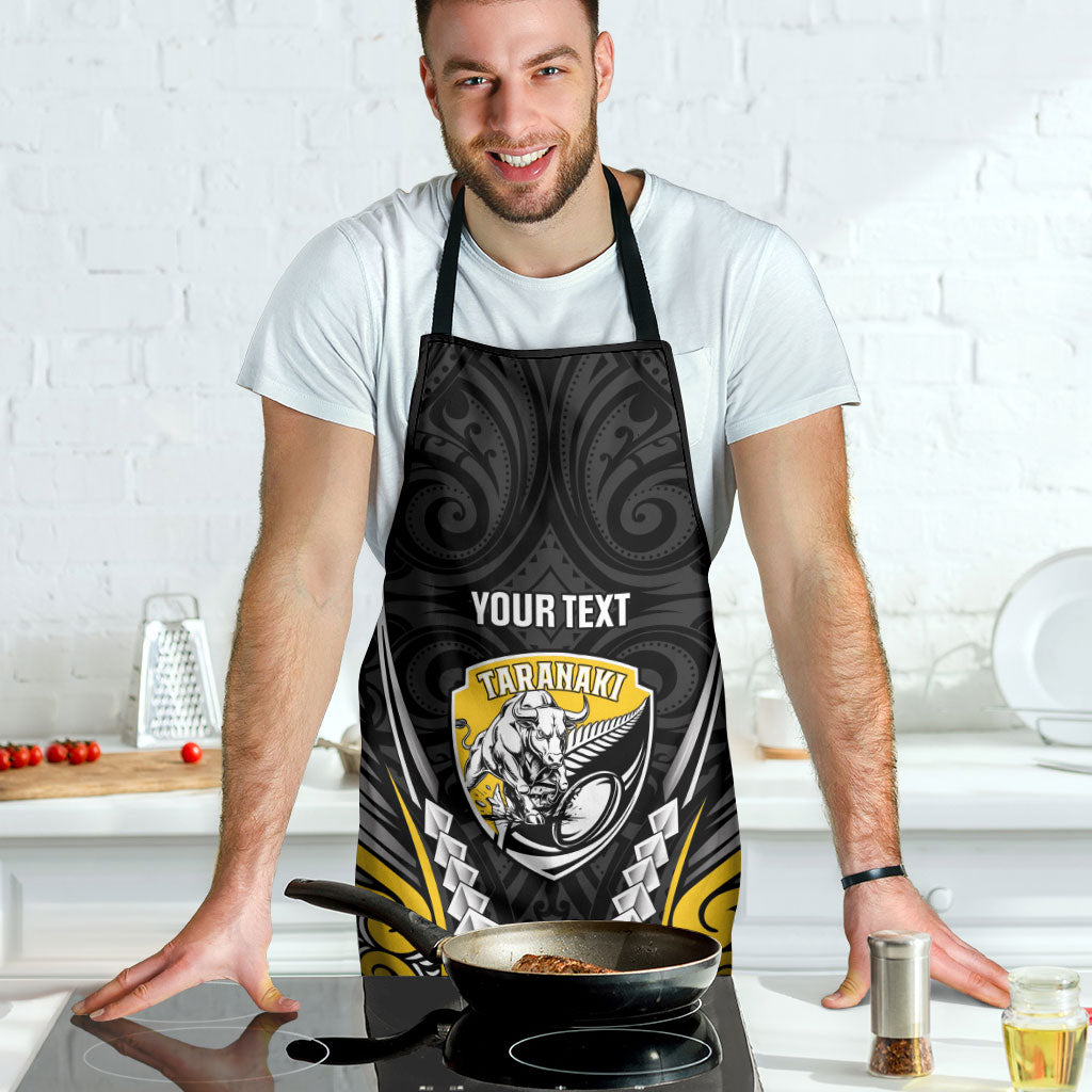 Taranaki 2026 Rugby Custom Apron NZ Maori Silver Fern
