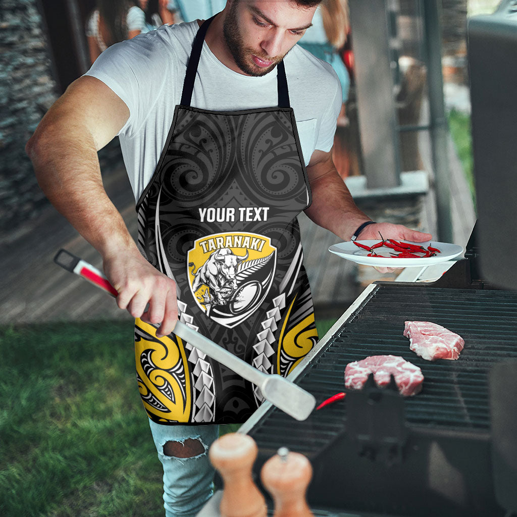 Taranaki 2026 Rugby Custom Apron NZ Maori Silver Fern