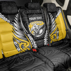Taranaki 2026 Rugby Custom Back Car Seat Cover NZ Maori Silver Fern