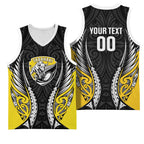 Taranaki 2026 Rugby Custom Basketball Jersey NZ Maori Silver Fern