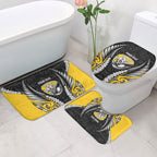 Taranaki 2026 Rugby Custom Bathroom Set NZ Maori Silver Fern