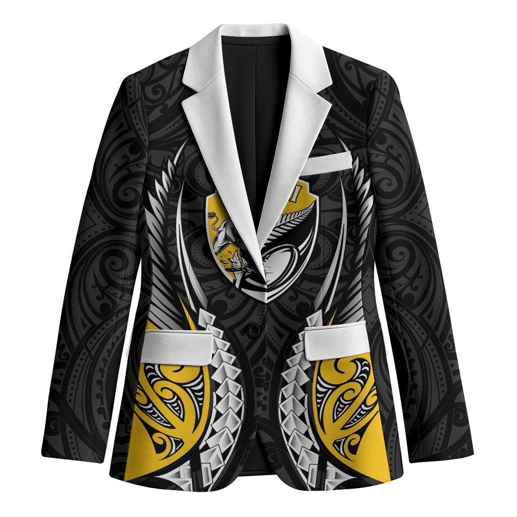 Taranaki 2026 Rugby Custom Blazer NZ Maori Silver Fern