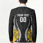 Taranaki 2026 Rugby Custom Blazer NZ Maori Silver Fern