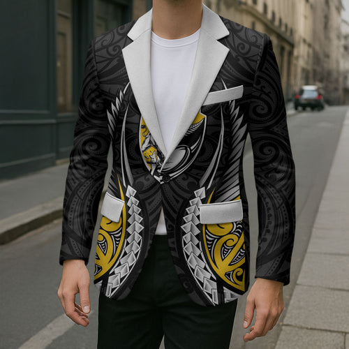 Taranaki 2026 Rugby Custom Blazer NZ Maori Silver Fern