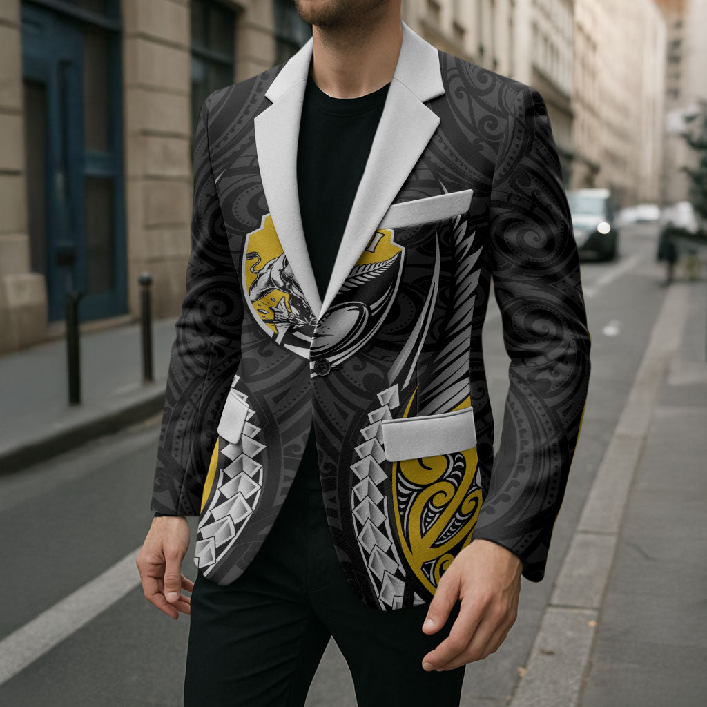 Taranaki 2026 Rugby Custom Blazer NZ Maori Silver Fern