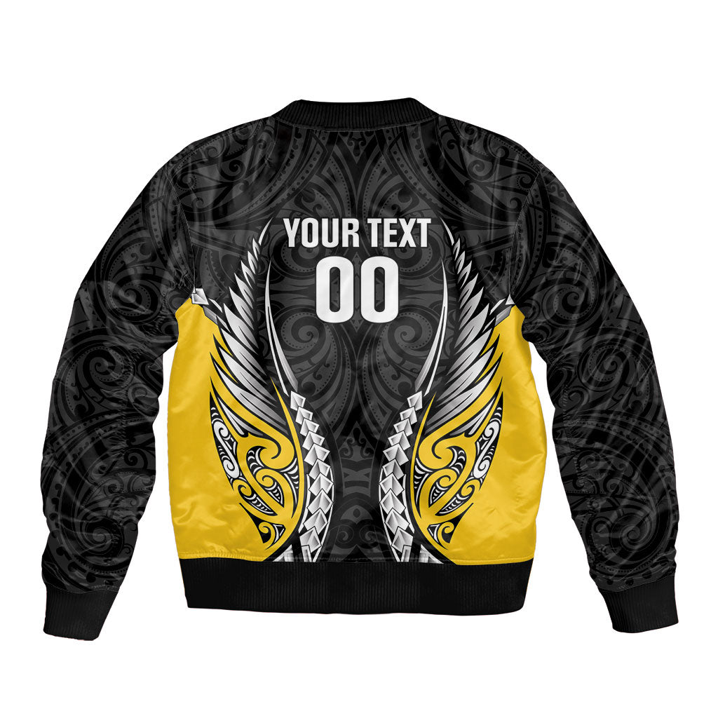 Taranaki 2026 Rugby Custom Bomber Jacket NZ Maori Silver Fern