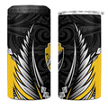 Taranaki 2026 Rugby Custom 4 in 1 Can Cooler Tumbler NZ Maori Silver Fern