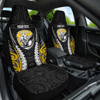 Taranaki 2026 Rugby Custom Car Seat Cover NZ Maori Silver Fern
