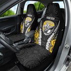 Taranaki 2026 Rugby Custom Car Seat Cover NZ Maori Silver Fern