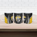 Taranaki 2026 Rugby Custom Ceramic Mug NZ Maori Silver Fern