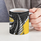 Taranaki 2026 Rugby Custom Ceramic Mug NZ Maori Silver Fern