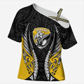 Taranaki 2026 Rugby Custom Cross Shoulder Shirt NZ Maori Silver Fern