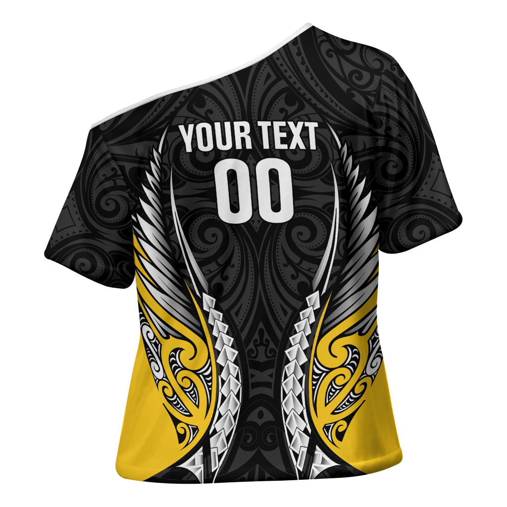 Taranaki 2026 Rugby Custom Cross Shoulder Shirt NZ Maori Silver Fern