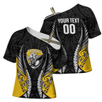 Taranaki 2026 Rugby Custom Cross Shoulder Shirt NZ Maori Silver Fern