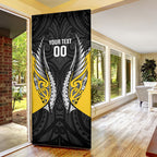Taranaki 2026 Rugby Custom Door Cover NZ Maori Silver Fern