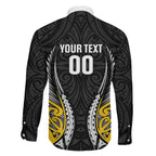 Taranaki 2026 Rugby Custom Family Matching Short Sleeve Bodycon Dress and Hawaiian Shirt NZ Maori Silver Fern