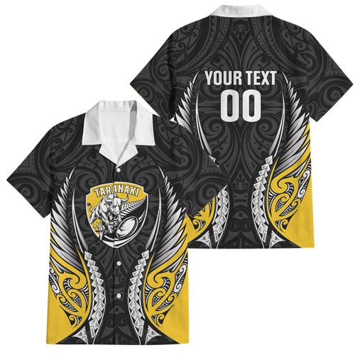 Taranaki 2026 Rugby Custom Family Matching Summer Maxi Dress and Hawaiian Shirt NZ Maori Silver Fern