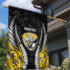 Taranaki 2026 Rugby Custom Garden Flag NZ Maori Silver Fern