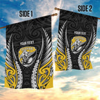 Taranaki 2026 Rugby Custom Garden Flag NZ Maori Silver Fern