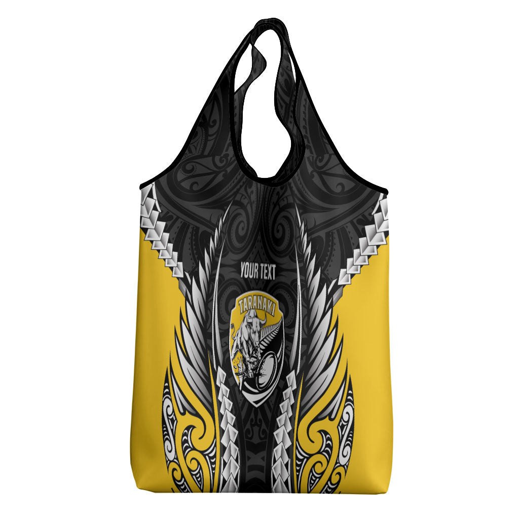 Taranaki 2026 Rugby Custom Grocery Bag NZ Maori Silver Fern