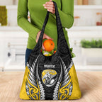 Taranaki 2026 Rugby Custom Grocery Bag NZ Maori Silver Fern