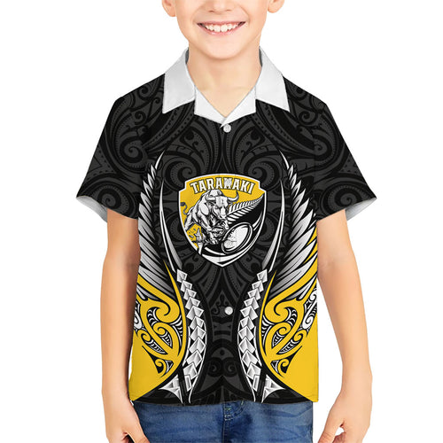 Taranaki 2026 Rugby Custom Hawaiian Shirt NZ Maori Silver Fern