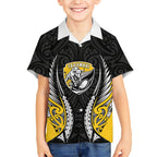 Taranaki 2026 Rugby Custom Kid Hawaiian Shirt NZ Maori Silver Fern