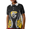 Taranaki 2026 Rugby Custom Kid Polo Shirt NZ Maori Silver Fern