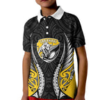 Taranaki 2026 Rugby Custom Kid Polo Shirt NZ Maori Silver Fern