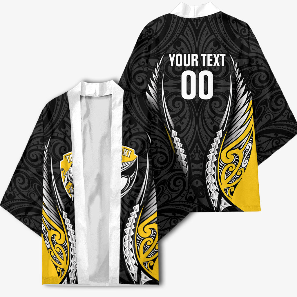 Taranaki 2026 Rugby Custom Kimono NZ Maori Silver Fern